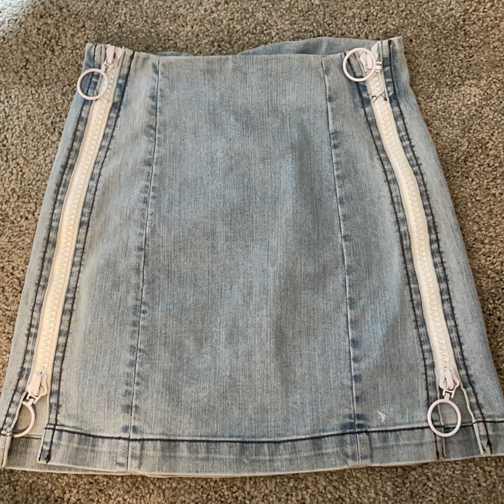 Carmar LF denim mini skirt